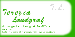 terezia landgraf business card
